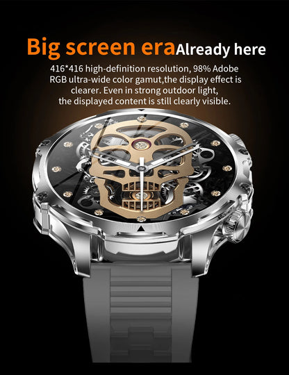 2025 Outdoor Sports Fitness Tracker Smart Watch 1.85 Inch HD Alomed 800mAh Lithium Battery Bluetooth LED Flashlight Smart Watch