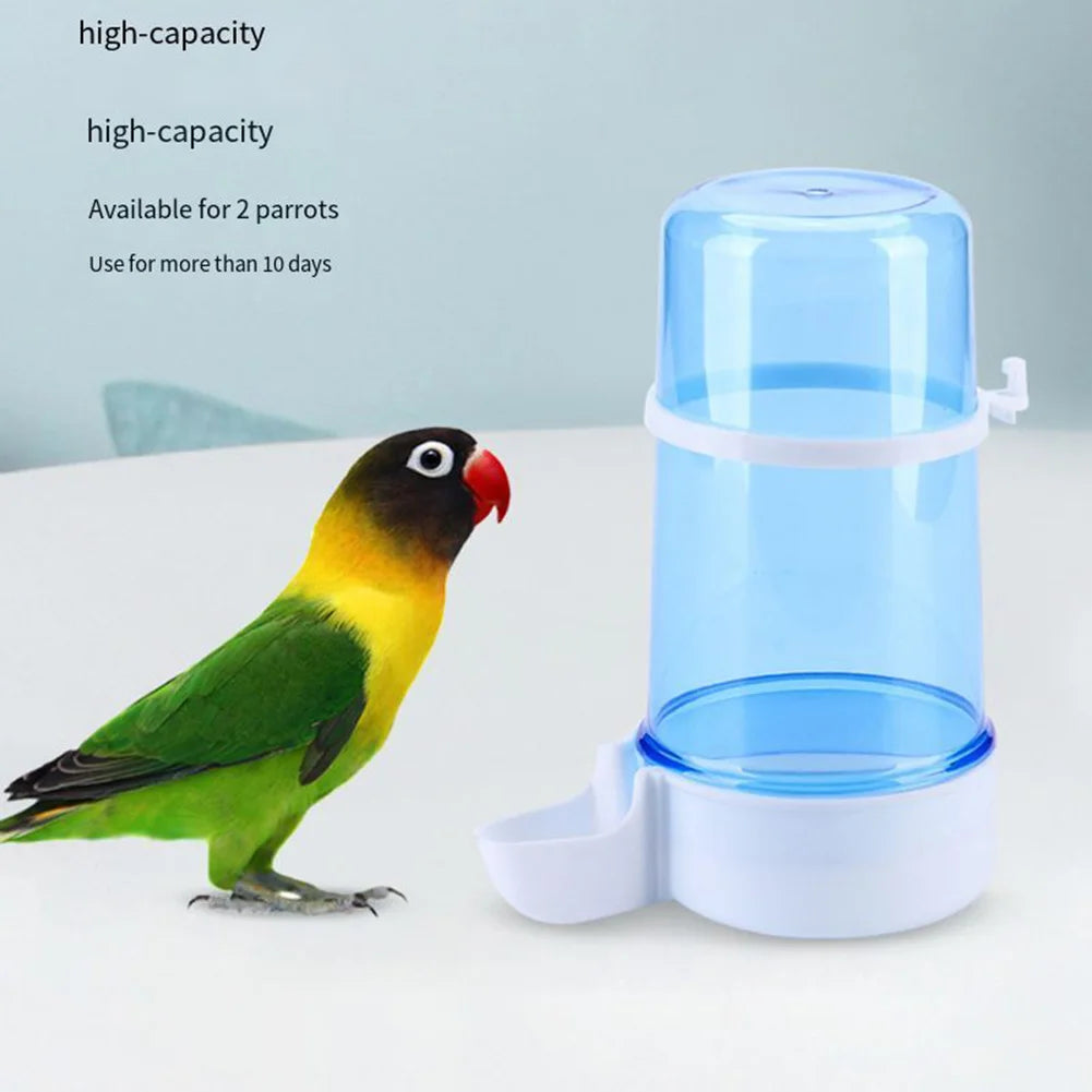 Bird Water Drinker Feeder Container Automatic Pet Feeder Birdcage Hanging Bowl Water Bottle Parrot Drinking Water Food Dispenser