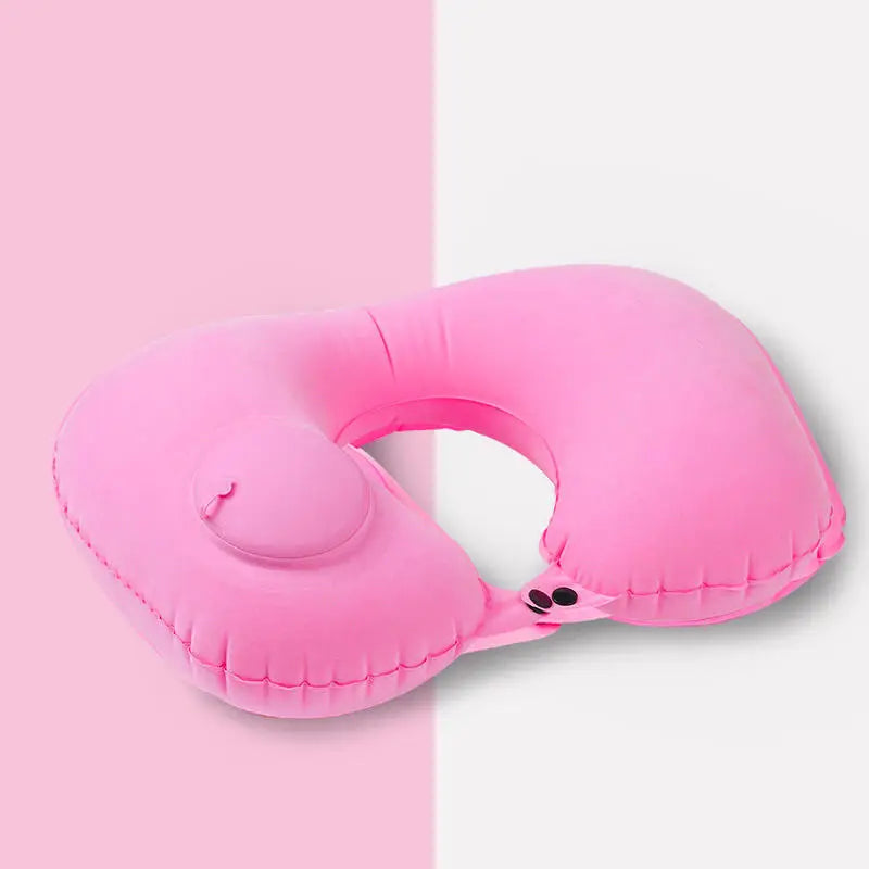 Inflatable Portable Neck Pillow That Can Be Stored And Self Filled Suitable For Outdoor Travel Business Trips U-shaped Pillow