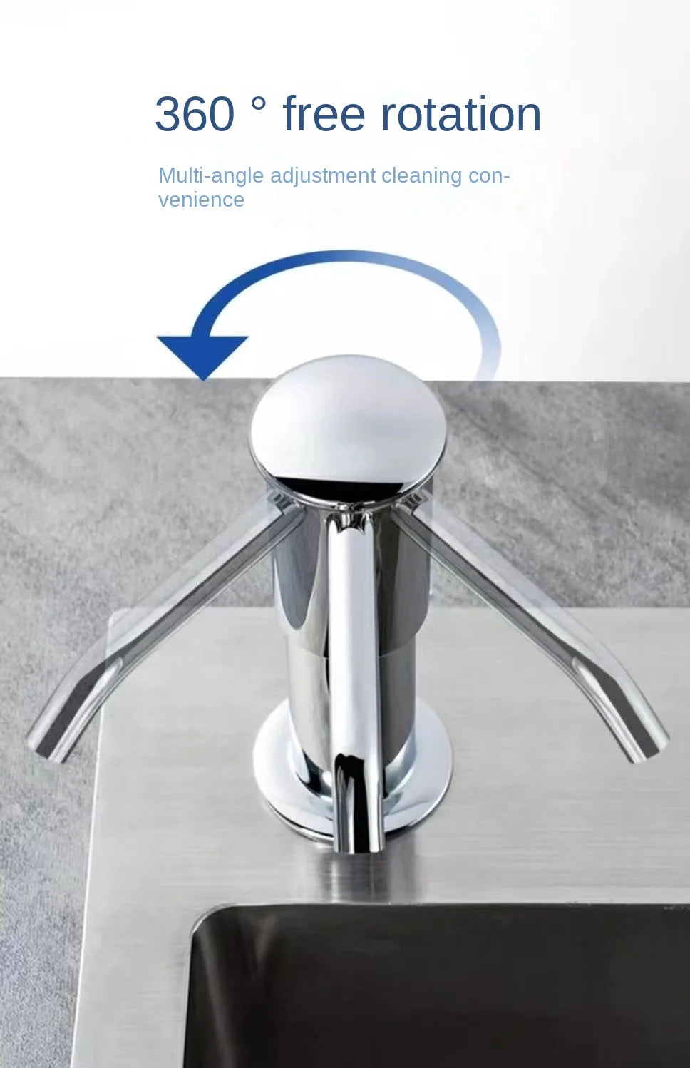 Kitchen sink soap dispenser soap dispenser extension tube detergent detergent presser Dish basin pressure extractor