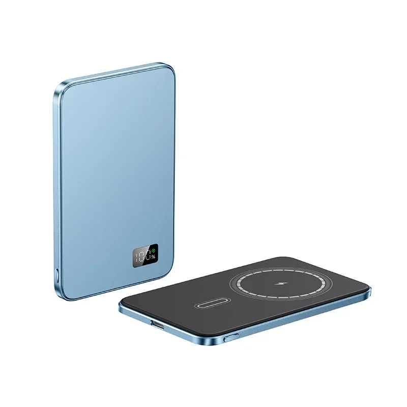 Wireless Magnetic Power Bank 10000mAh External Battery Mini PowerBank with Digital for Magsafe IPhone 15 14 13 12 11 Poverbank