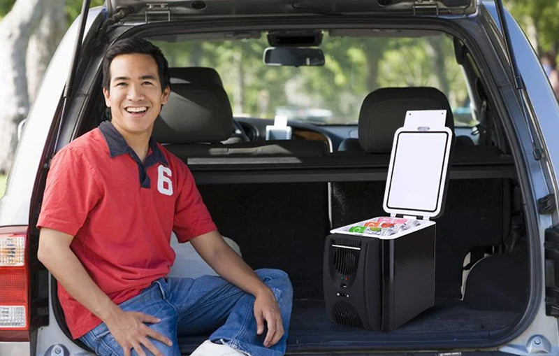 6L 12V Electric Car Refrigerator Mini Freezer Car Freezer Cooler and Warmer Electric Fridge Portable Icebox Travel Refrigerator