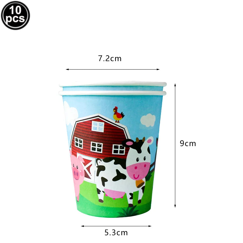 Farm Animals Paper Napkins  Farm Dessert Napkins Disposable Paper Napkin Baby Shower Party Decor Farm Themed Birthday Supplies