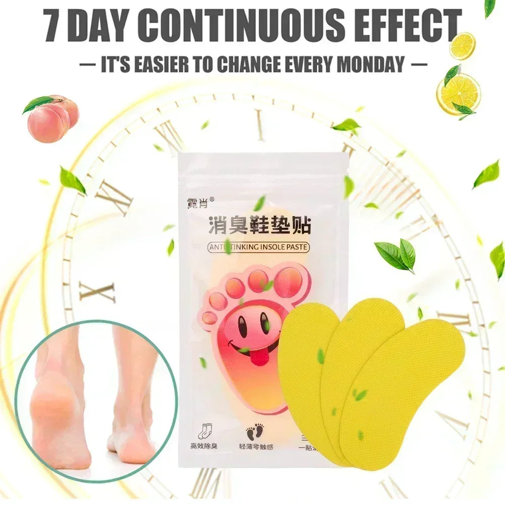 12/240pcs Shoes Deodorant Sticker Deodorant Foot Odor Deodorants Sneaker Smell Fresh Fruity Aroma Insole Sterilization Sticker