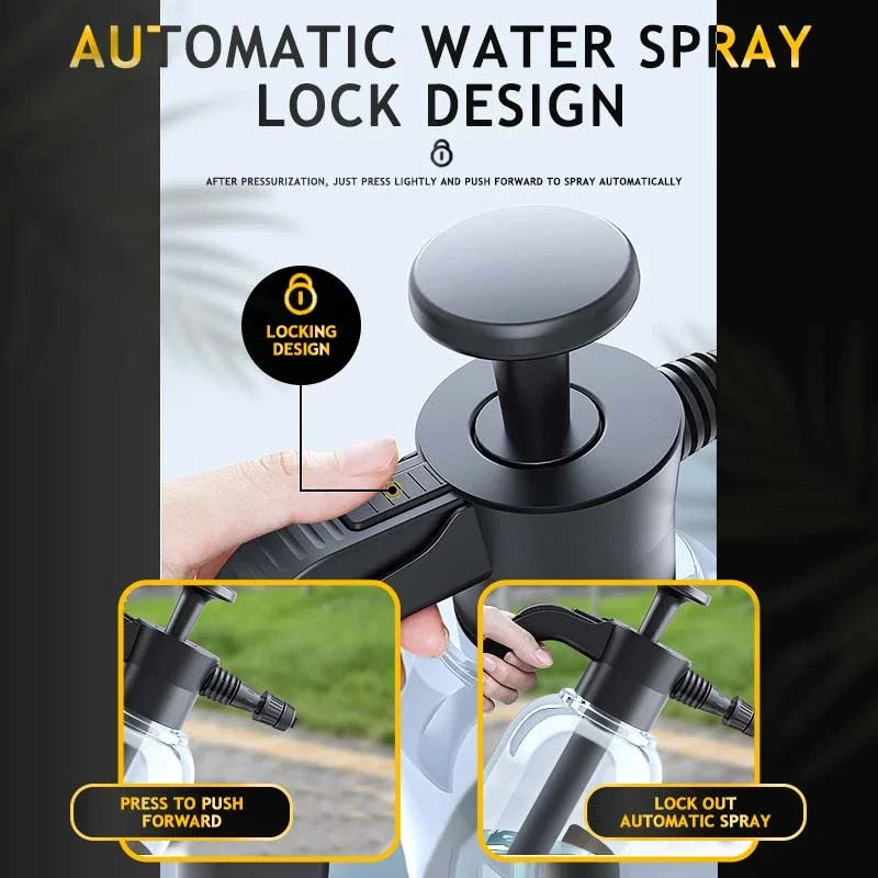Car wash watering can Pet bath foam watering can for household car 2L spray watering can watering sprayer hand press sprayer