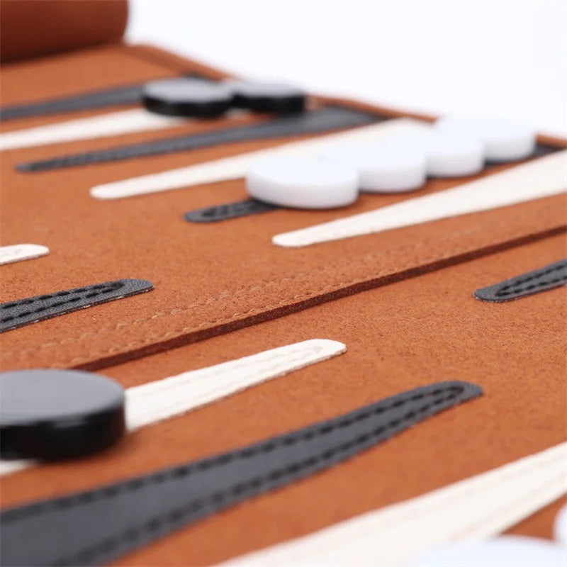 Backgammon Board Game Portable Backgammon Sets For Adults Travel Games Adult Roll Design Children's Puzzle Game Board Strategy