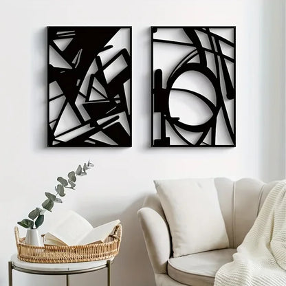 Abstract Metal Wall Art - Minimalist Single Line Decorative Sculpture. Modern Wall Decor for a Stylish Wall Art Display