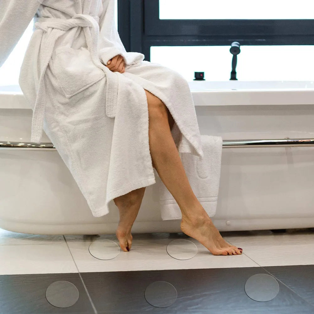 New Anti Slip Bath Grip Stickers Non Slip Shower Strips Flooring Safety Tape White 60/30/10Pcs