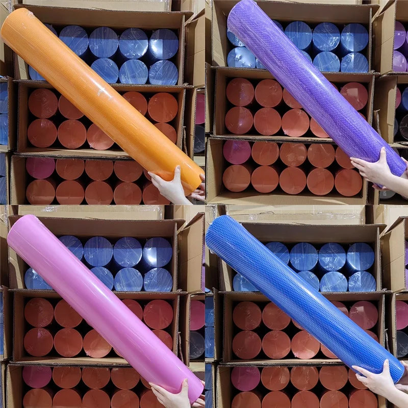 Extended 90cm  EVA Foam Roller Me Pattern Yoga Massage Sti Fitn Exercise Muscle Relaxation Roller