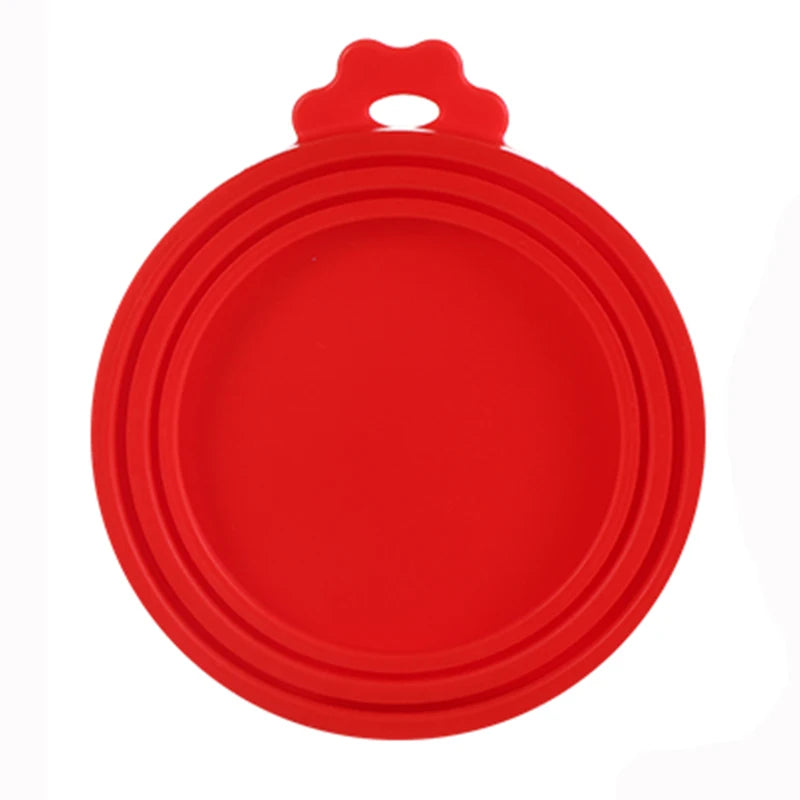 1pcs Food Can Lid Silicone Canned Lid Sealed Feeders For Puppy Dog Cat Storage Top Cap Reusable Cover Health Pet Daily Supplies