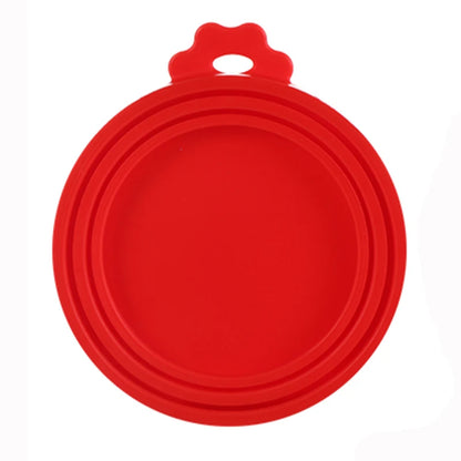 1pcs Food Can Lid Silicone Canned Lid Sealed Feeders For Puppy Dog Cat Storage Top Cap Reusable Cover Health Pet Daily Supplies