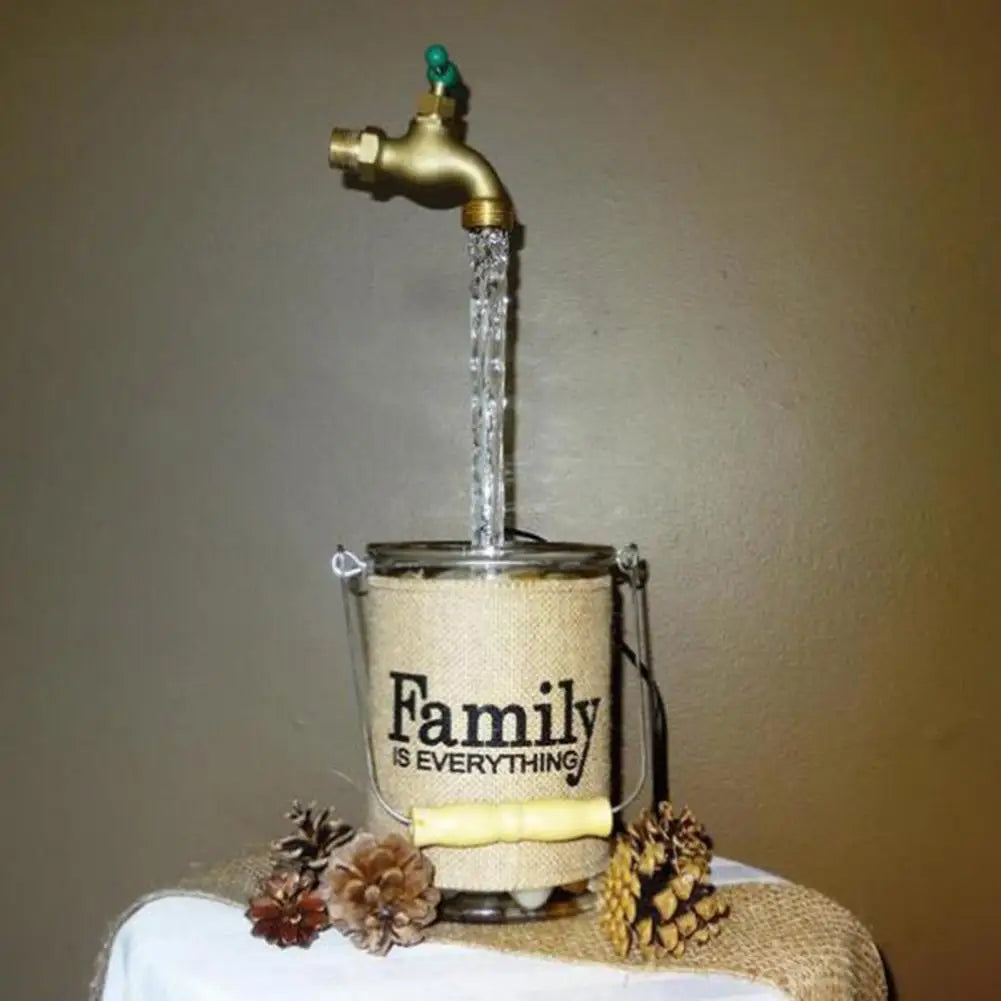 Float Faucet Fountain  Delicate Floating Tap Holiday Gift Invisible Spout  with Pipe Watering Can Fountain