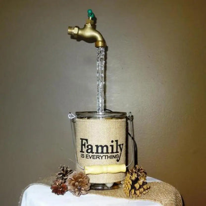 Float Faucet Fountain  Delicate Floating Tap Holiday Gift Invisible Spout  with Pipe Watering Can Fountain