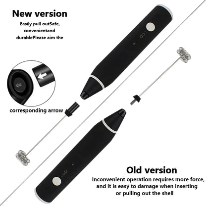 Portable UBS Electric Egg Beater 3-speed Wireless Blender Coffee Milk Bubbler Cream Butter Whipper Food Blender