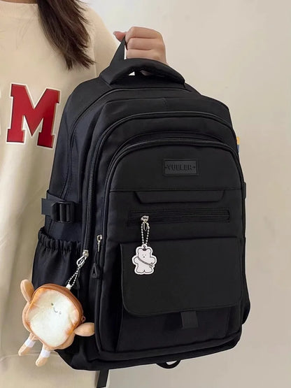 Japanese style Junior High School Large Capacity Backpack High School Student school bags Simple and Versatile Laptop Backpacks