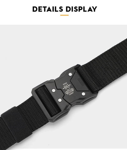 High Quality Tactical Belt Outdoor Work Training Belt Woven Belt Canvas Tactical  Multi Function Combat Belt Denim Belt