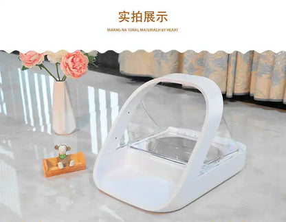 Surefeed smart chip recognition induction multi-cat automatic feeder wet food preservation pet cat bowl insect control gift chip
