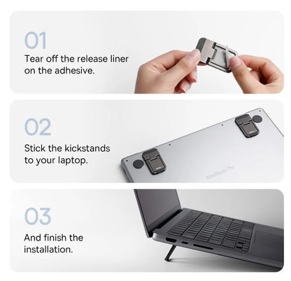 Baseus Laptop Kickstand for Computer Keyboard Holder Mini Portable Laptop Stands For Macbook Xiaomi Notebook Aluminum Support