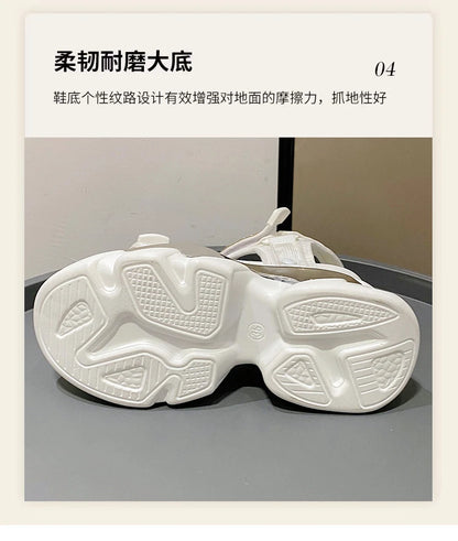 10CM Chunky Platform Sandals Women New Summer Bling High Heels Sandals Woman Beach Casual Slides Thick Sole Sandalias Mujer