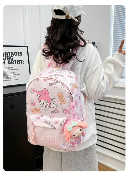 Fashion Student Backpack Cartoon Print Cute Large Capacity Backpack Fashion Student Backpack