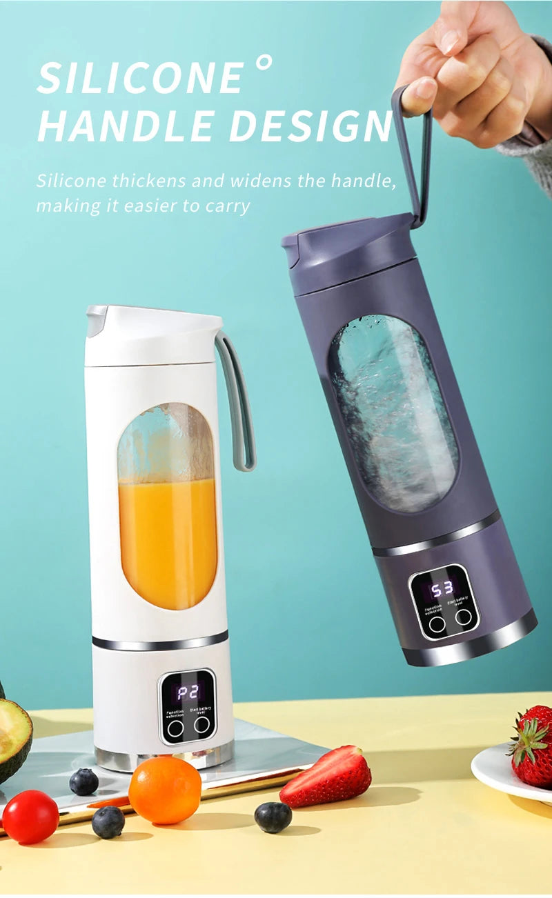 Electric Juicer Cup 8/12 Blades Milkshake Machine Portable Fruit Milk Mixing Tool Mini Fresh Juice Portable Blender For Home