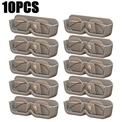 10PCS Eyeglasses Organizer Premium Sunglasses Display Case Wall Mounted No-Punch Sunglasses Organizer Home Organization