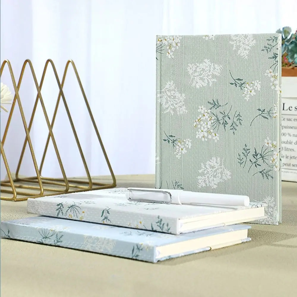 Notebook A5 Embroidered Thick Book Notepad Student Diary Journal Hardcover Scrapbook Planner Agenda Stationery