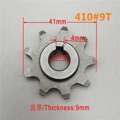 Universal 9 Teeth 13 Teeth Pinion Gear Motor Bicycle Chain Wheel 13 Teeth Sprocket For Ordinary Bicycle Parts