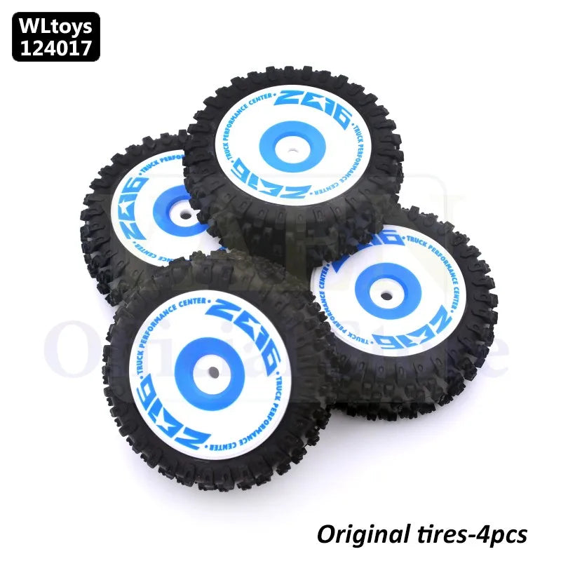 WLtoys 124017 1/12 RC Original Metal Spare Parts Swing Arm C Seat Bottom Motor Differential Gearbox Shock Absorbers Tire