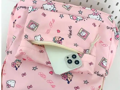 Hello Kitty backpack for junior high school students cute cartoon fashion school bag large capacity school bag for women