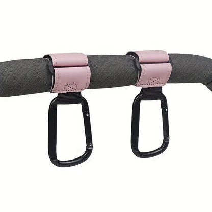 Universal Stroller Hooks Clip - Heavy Duty Hanging Accessory for Diaper Bags, Compatible with Prams/Shopping Carts/Car Seats