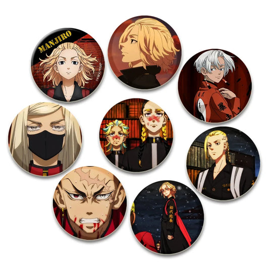 Fashion Accessories Anime Tokyo Revengers Brooches Backpack Clothes Accessories Decor Lapel Pin Badge for Fan's Collection Gift