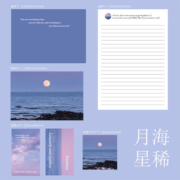 Stationary Paper and Envelopes Set Stationary Set for Women Girls and Men Boys Cute Stationary Writing Stationery Paper