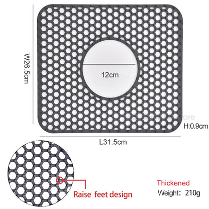 Sink Protectors for Kitchen Sink,Sink Mat,Grid Silicone Kitchen Sink Mat for Bottom of Stainless Steel Sink,Heat resistant mat
