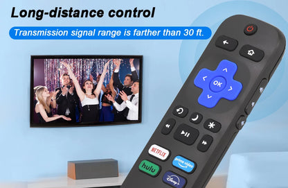 Replacement Remote Control for Roku TV, Compatible with TCL Roku/Hisense Roku/Onn Roku (Not Compatible with Roku Stick, Box and