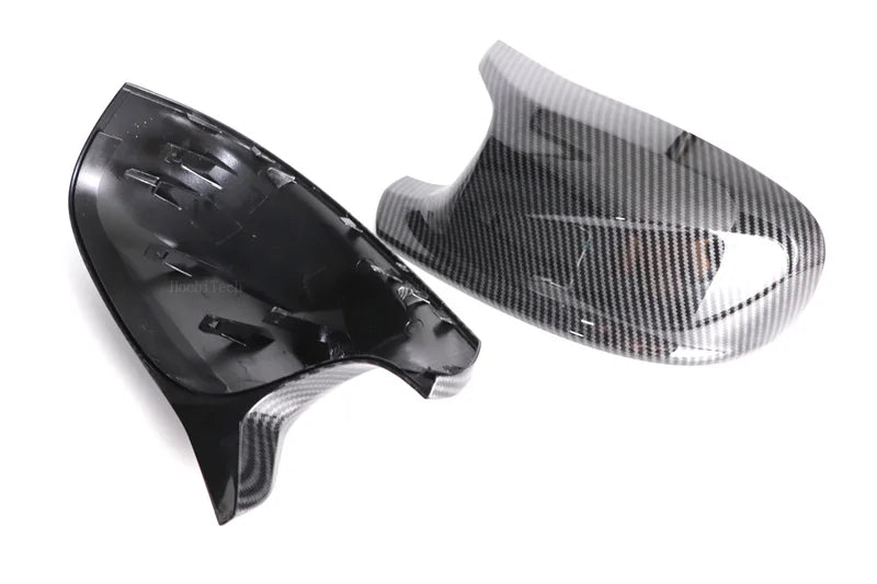 M Style Look Rearview Mirror Cover Cap Carbon Fiber Look Black for BMW  X3 F25 X1 E84 Pre-LCI 2010 2011 2012 2013 Case