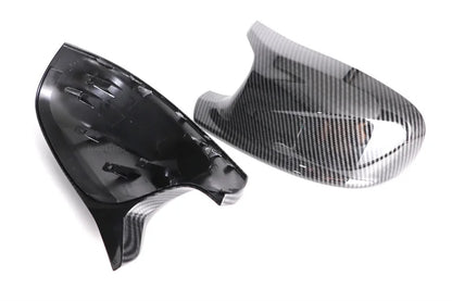 M Style Look Rearview Mirror Cover Cap Carbon Fiber Look Black for BMW  X3 F25 X1 E84 Pre-LCI 2010 2011 2012 2013 Case