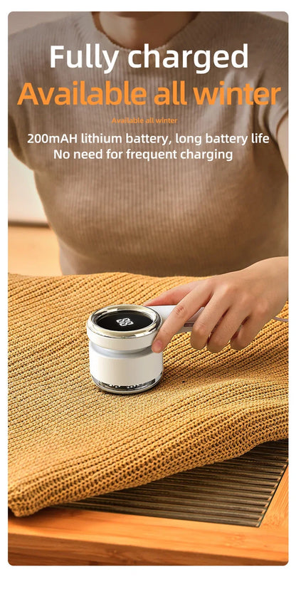 Electric Lint Remover for Clothes LCD Display USB Rechargeable Portable Hair Balls Fuzz Removers Household Fabric Shaver