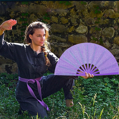 Large Folding Hand Fan Popping Fan for Line Dancing,Clap Fans Festival Fans On The Ground Dance,Music Festival,Party