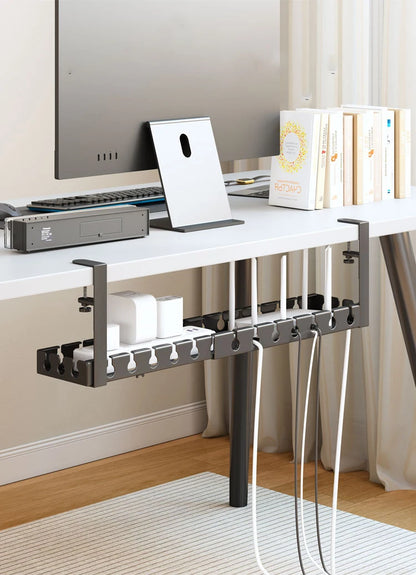 Desk Cable Management Tray,Wire Management, Cable Tray with Clamp for Wire Organizers,Computer Cord Rack for Office,Home