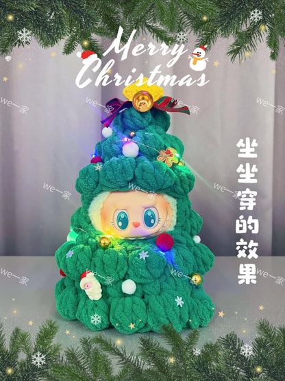 labubu Christmas Limited Edition Christmas Tree labubu Set Clothes Cute Christmas Gift Only Clothes Not Including Dolls