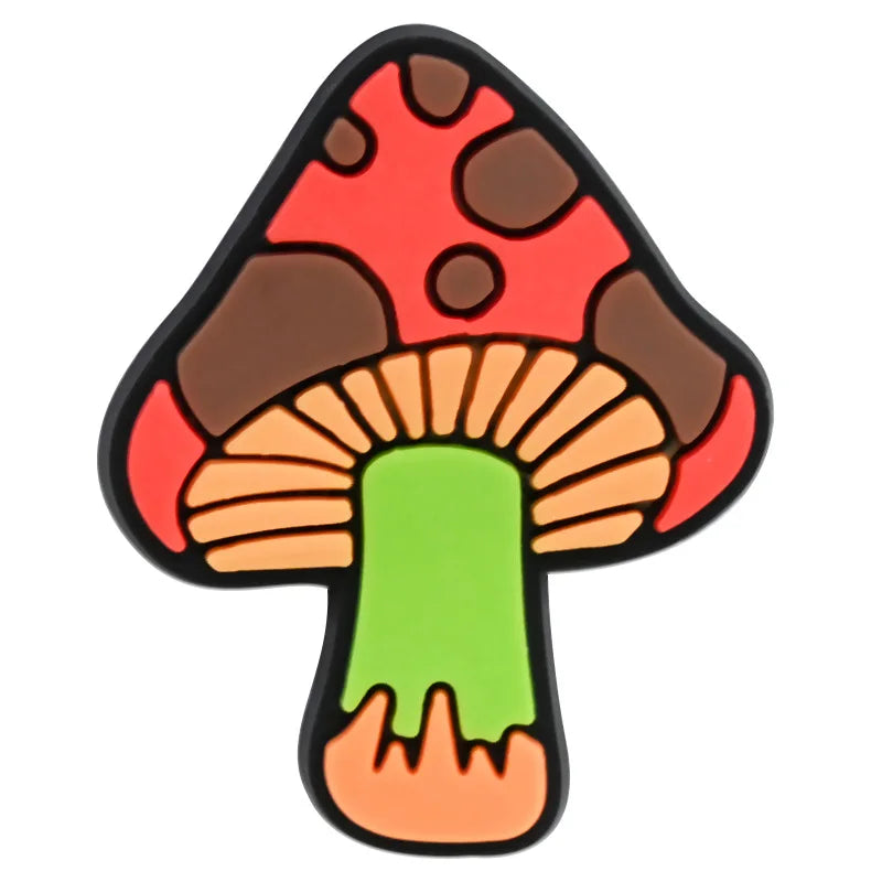 Cute Mushroom Shoe Charms Decoration for Crocs Pin Accessories Bracelet Wristband Party Party Gifts