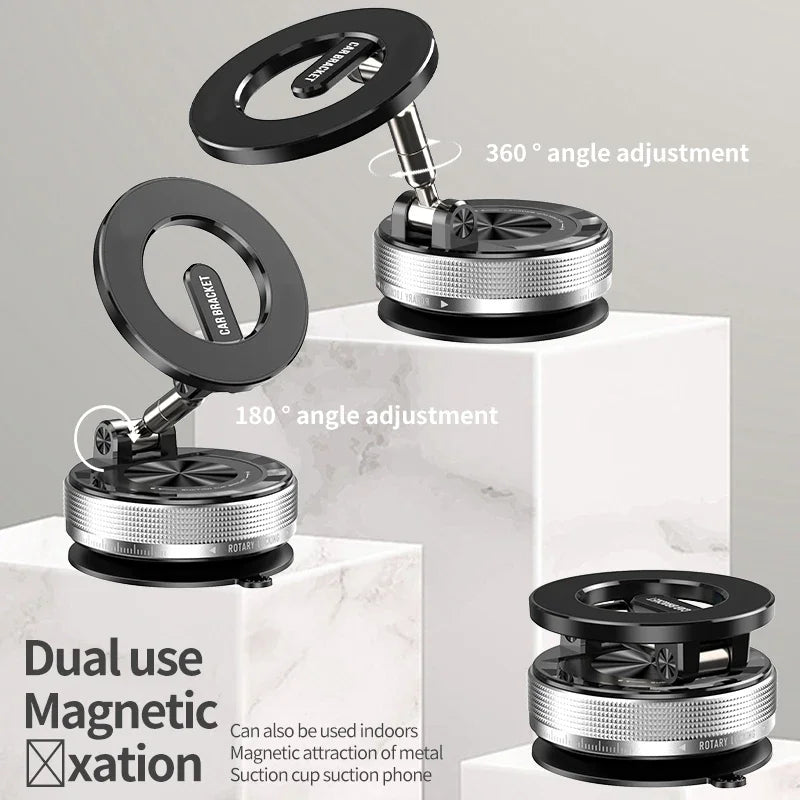 Magnetic Car Phone Holder Mount Vacuum, 360-degree Rotating for Iphone 15 14 13 12 Pro Max Phone Holders & Stands