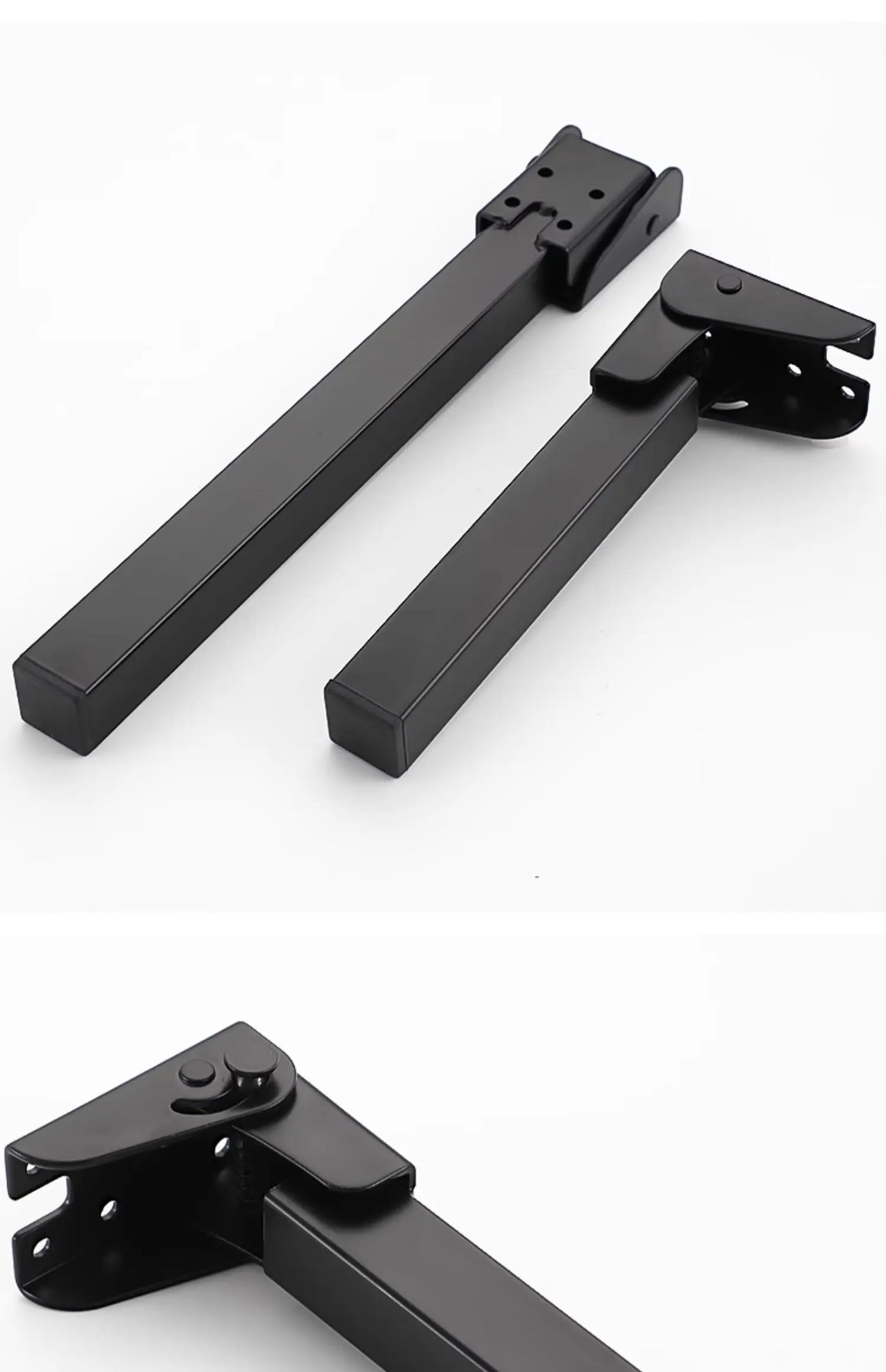 Foldable Table Leg Supports Thickened Sturdy Bases Anti-Slip Wear-Resistant Silent Foot Pads Heavy-Duty Aluminum Alloy  Design