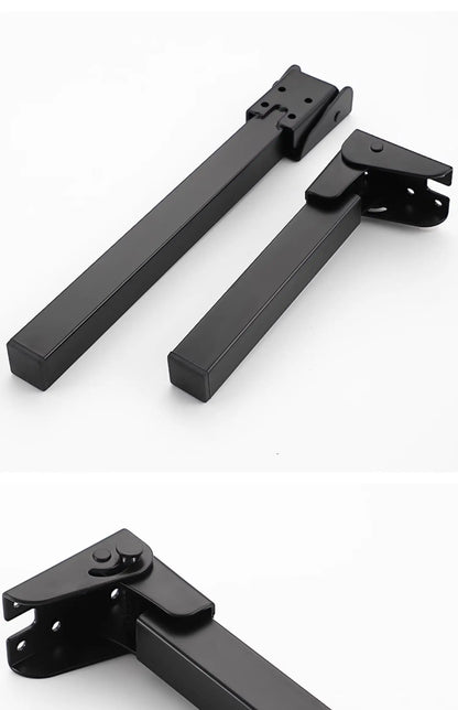 Foldable Table Leg Supports Thickened Sturdy Bases Anti-Slip Wear-Resistant Silent Foot Pads Heavy-Duty Aluminum Alloy  Design