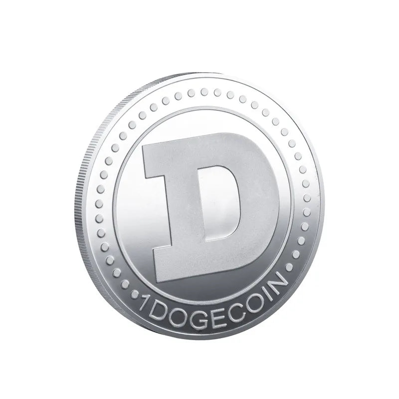 Gold Plated Wow DogeCoin Gold Silver Plated Commemorative WOW Coins Pattern Dog Metal Coins