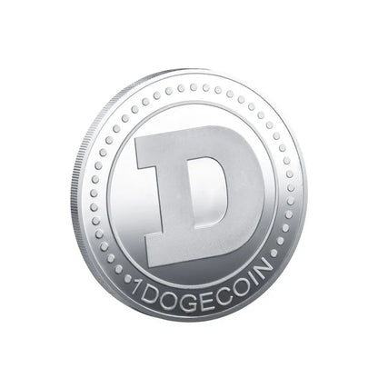Gold Plated Wow DogeCoin Gold Silver Plated Commemorative WOW Coins Pattern Dog Metal Coins