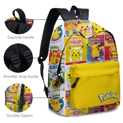Pokemon Pikachu School Bags Backpacks Anime Kids Bags Kawaii Big Capacity Travel Bag Teenagers Schoolbag Girls Boys Rucksacks