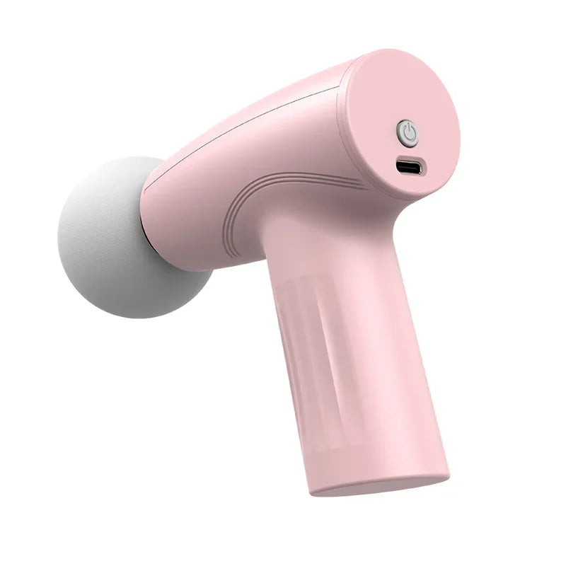 Portable Mini Pink Muscle Massage Gun Deep Tissue Handheld Healing Fascia Gun