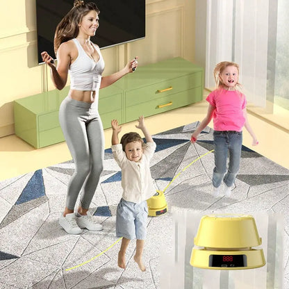 Digital Counter Electric Rope Skipping Machine Training Toy Remote Control Automatic Jump Rope USB Charging Adjustable Speed